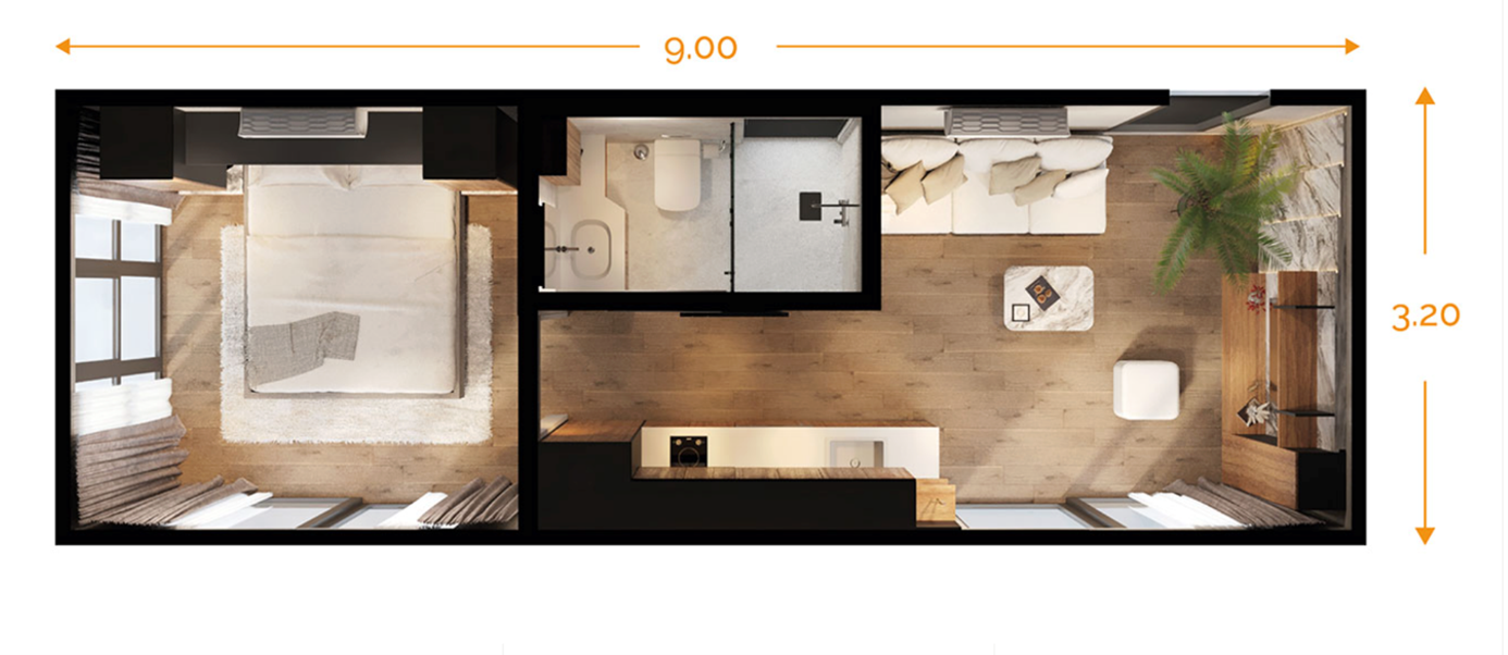 Kırat Odası Kuşbakışı